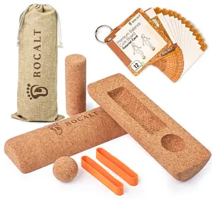 Rocalt Balance Board Premium Cork Foot Strengthener for Stability Enhance Mobility Improve Foot Function Prevent Falls Unique Design for Enhanced Foot Strength with Massage Ball & Storage Bag