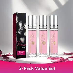 3Counts/set Women's Pheromone Perfume Roll-On Fragrances Floral, Fruity & Long-Lasting Scents to Attract Men | Portable Perfume Oil for Women Lunex Phero Venom for Her) Natural Fresh passionate scent pheromone