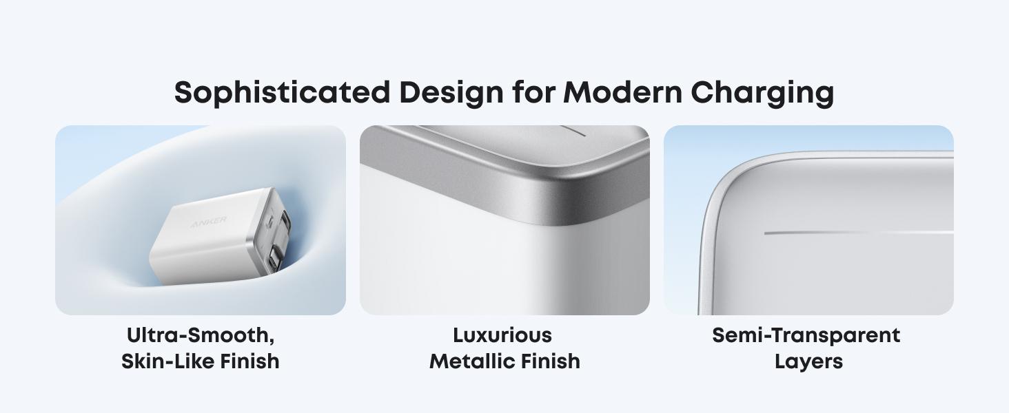 Anker Nano USB C Charger Block, 35W Max 2-Port High-Speed Compact Charger with Durable Built-in Anker InstaCord Retractable Cable, Works with iPhone 17/16 Series, iPad, Pixel, and More