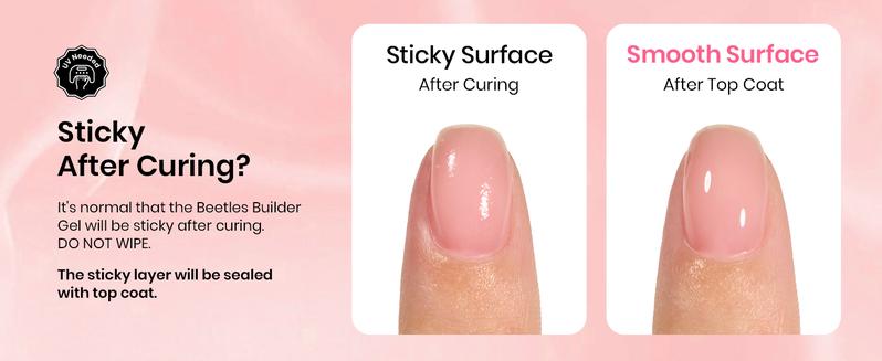 Beetles Hema-Free Builder Gel for Nails,7 in 1 Clear Builder Gel for Nail Apex & Extension Strengthener LED Lamp Nails for Beginners & DIY Salon Manicure Beauty Gift Sets for Women