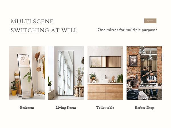 【Deal】Sweet Furniture S - Full Length Mirror Floor Mirror Standing Hanging or Leaning Wall standing mirror home decor, Upgraded Nano Glass 【Deal】Sweet Furniture S - Full Length Mirror Floor Mirror Standing Hanging or Leaning Wall standing mirror home decor, Upgraded Nano Glass