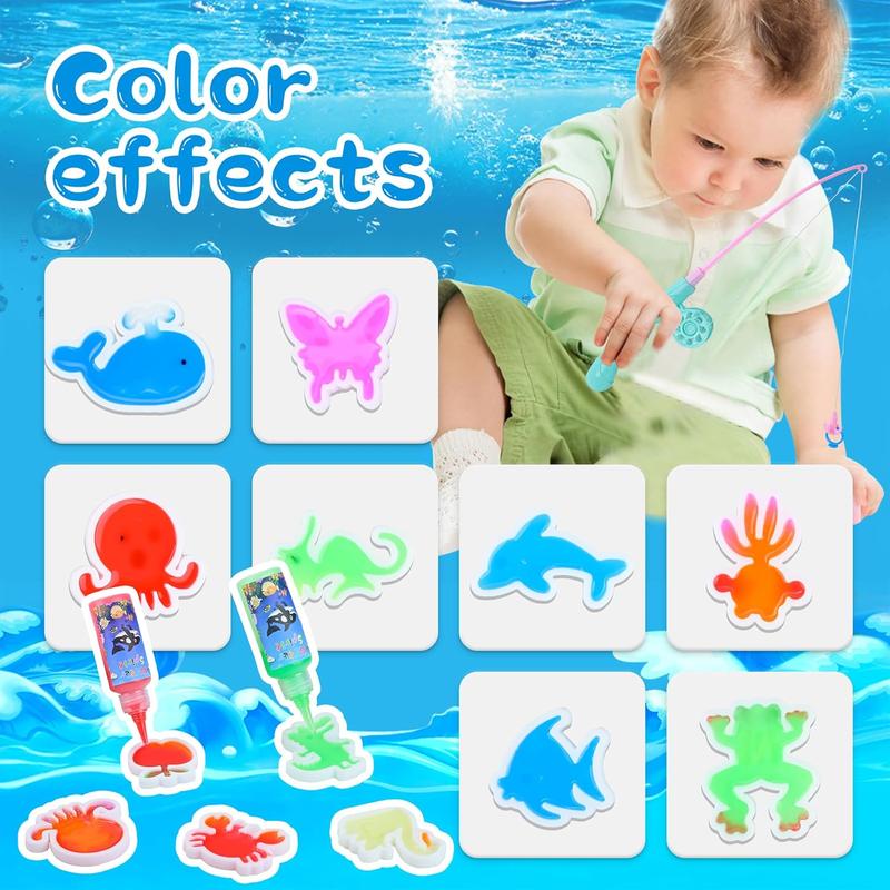 Magic Water Elf Toy Kit–Includes 24 Bottles of Gel and 20 Molds, Sensory Toy with Magical Gel Water Pets, Fun DIY Craft Kit, Party Favor, Birthday and Christmas Gift for Children Ages 3 and Up