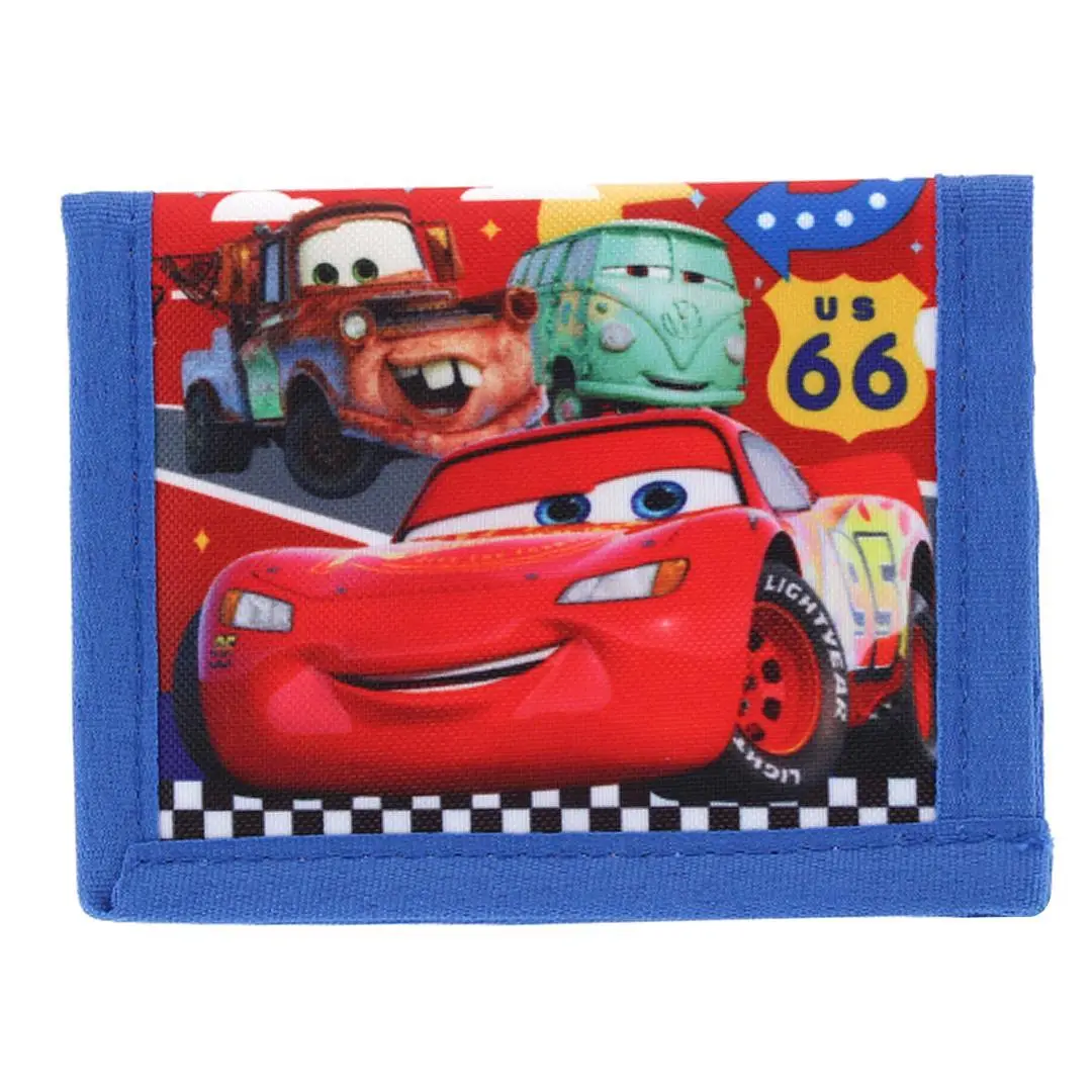 CTM Kid's Disney Cars Lightning McQueen and Friend Bi Fold Wallet, Bifold Wallets