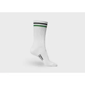 Striped Hemp Socks in White