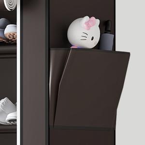 LINZINAR 6 Tier 24-36 Pair Shoe Rack Organizer Shelf Storage with Non-woven Fabric Cover Metal & Plastic Construction Dustproof Waterproof Easy Assembly for Closet