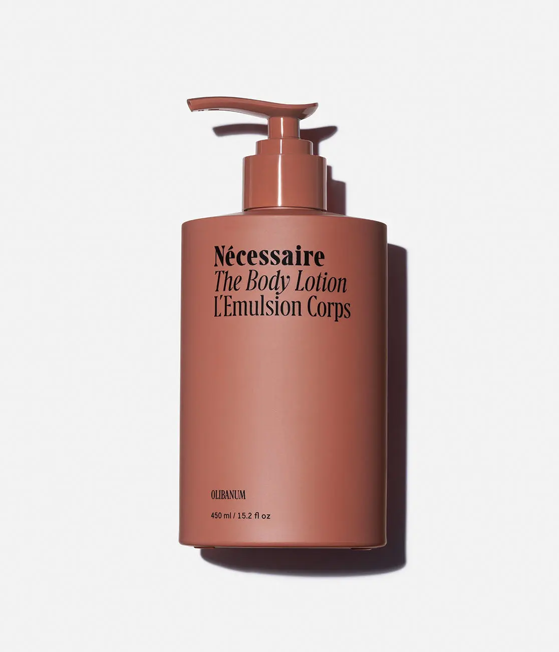 Nécessaire The Body Lotion with Pump. Multi-Peptide Firming Lotion to Moisturize, Firm, Strengthen. 2.5% Niacinamide, Vitamin C/E + Omega 6/9. 450ml / 15.2 fl oz