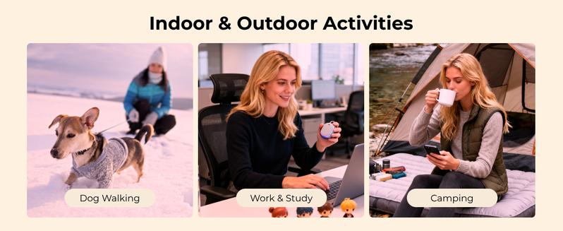 AI Hand Warmers Rechargeable 2 Pack, AI Smart Chips Electric Hand Warmers, 12Hrs Long Safe Heat, Portable Pocket Heater, Gifts for Christmas, Outdoor, Hunting, Golf, Camping Accessories