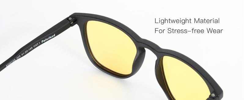 ZENOTTIC 2-Pack Night Vision Glasses Anti-Glare Polarized Yellow Lenses for Safer Night Driving Unisex Vintage Tortoise and Black Frame Classic Square Frames High Quality Sunglasses