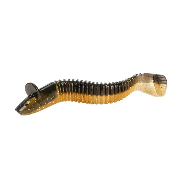 SEMBO Soft Fishing Lures Bionic Leach Oversized T-Tail All Depth Action 10PCs