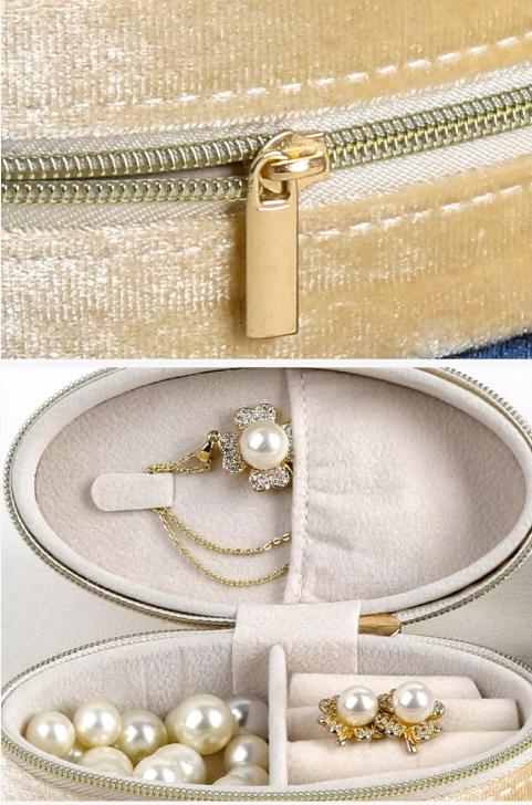 Travel Jewelry Organizer Box - Compact Case for Necklaces, Rings & Earrings | Perfect Gift for Women & Girls