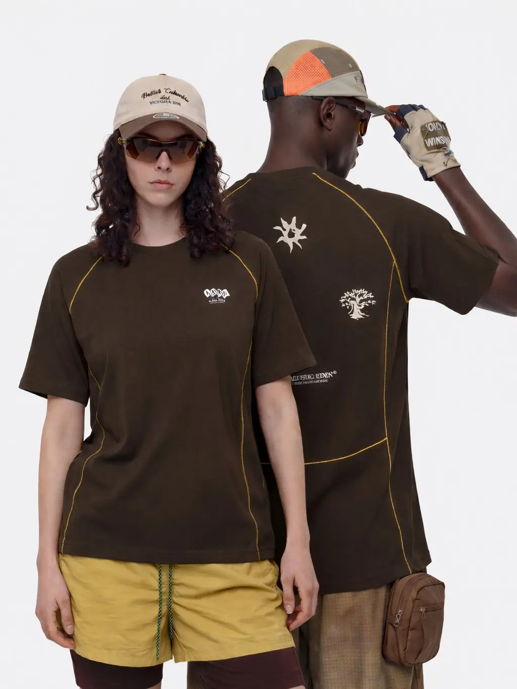 AELFRIC EDEN Men's Graphic Cotton Modal T-Shirt, Loose Fit Streetwear Tee with Contrast Stitching and Short Sleeve, Tshirt, Mens Clothing, Good Graphic Tees, Vintage Graphic Tees,clothes for back to school,first day of school outfits