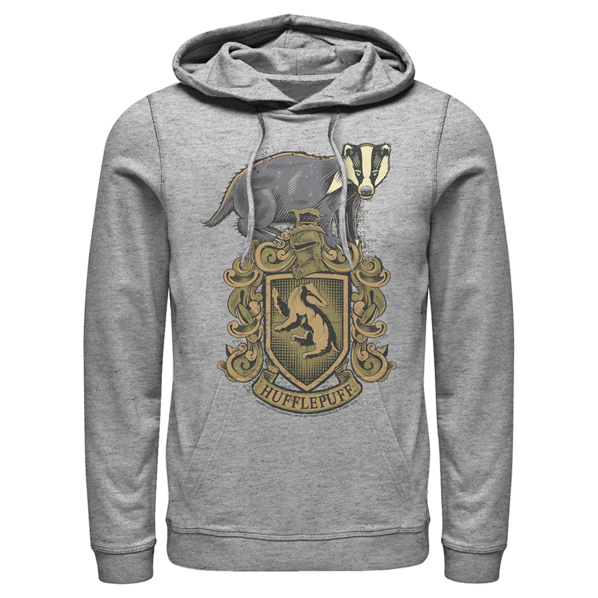 Men's Harry Potter Hufflepuff Crest Pull Over Hoodie