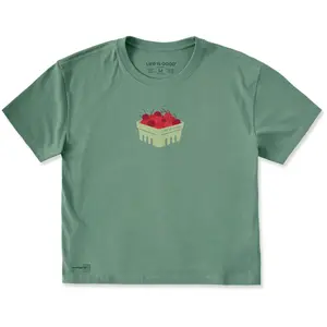 Women's Box of Cherries Short Sleeve Crusher Boxy Tee