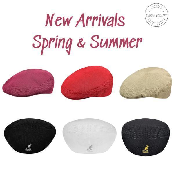 K a n g o l Men's 504 Tropic Ventair Flat Cap Classic Ivy Hat Lightweight Summer Cap with Ventair Ventilation Pattern and Seamless Knit Construction