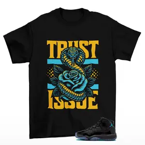 Trust Sneaker Shirt Black to Match Jordan 11 Gamma