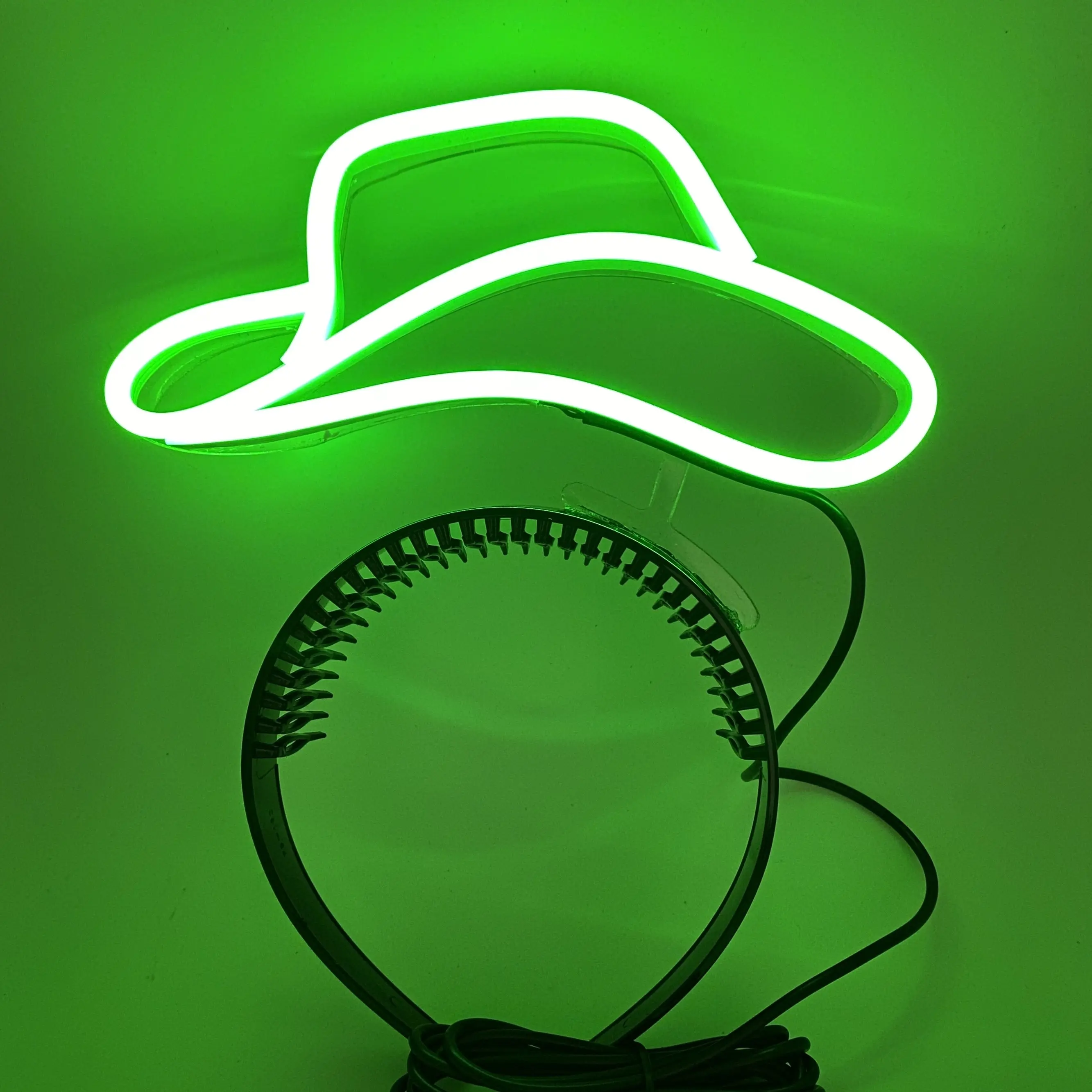 LED Light Up Hat Headband, Neon Headband