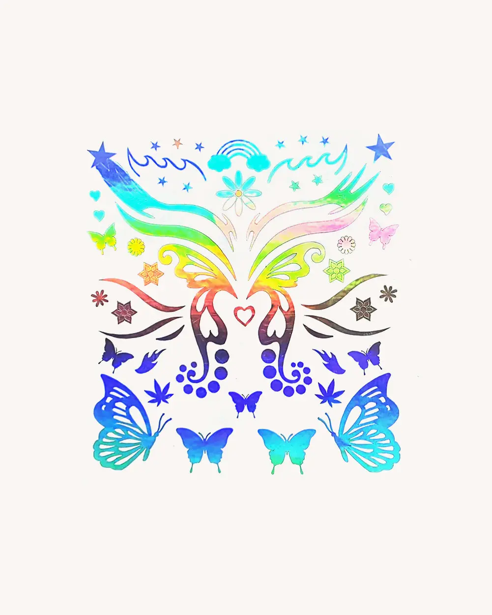 Holo Face and Body Stickers Mix Pack