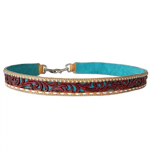 American Darling Hand Tooled Genuine Leather Crossbody Handle Strap for Bags Wallet Purse Clutch
