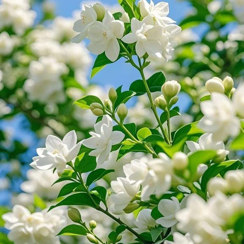 Climbing Jasmine Flower Seeds for Planting-Non-GMO Jasmine Gardenia Plant Fragrant Flower Garden Home