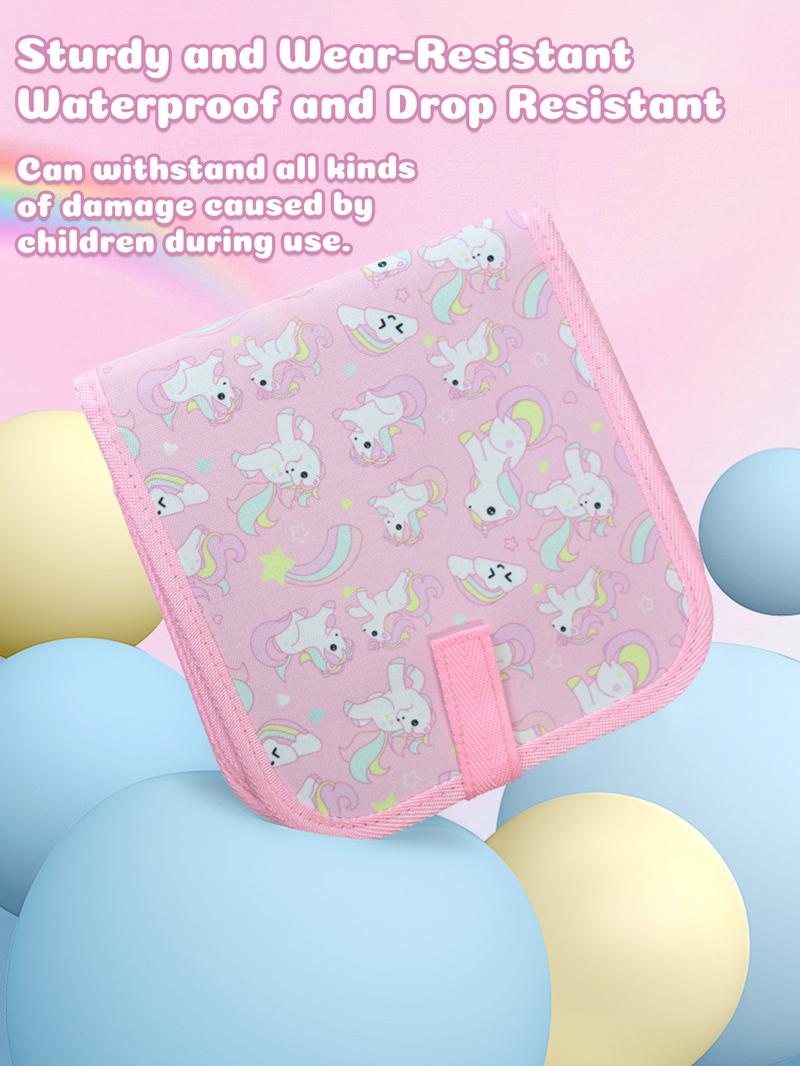 Erasable Reusable Watercolor Pen Doodle Set for Toddlers, Toddler Coloring Set 1 2 3 4 Years Old - Unicorn Reusable Drawing Book, 12 Watercolor Markers, 14 Pages of Art, Creative Play & Fun for Kids - Car Activity Travel Coloring Kit for Kids