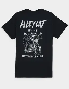 9TH LIFE Alley Cat Motorcycle Club Mens Tee
