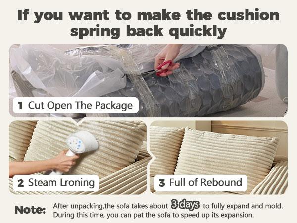 【2 Packages Shipping】Ovios 81" Oversized Sectional Double Lounge Chaise with Cloud Plush Sofa Bed, Fluffy Modern Boneless Couch Sleeper Loveseat Chair for Indoor Living Room Bedroom Reading Movie - No Assembly Required 【2 Packages Shipping】Ovios 81" Oversized Sectional Double Lounge Chaise with Cloud Plush Sofa Bed, Fluffy Modern Boneless Couch Sleeper Loveseat Chair for Indoor Living Room Bedroom Reading Movie - No Assembly Required