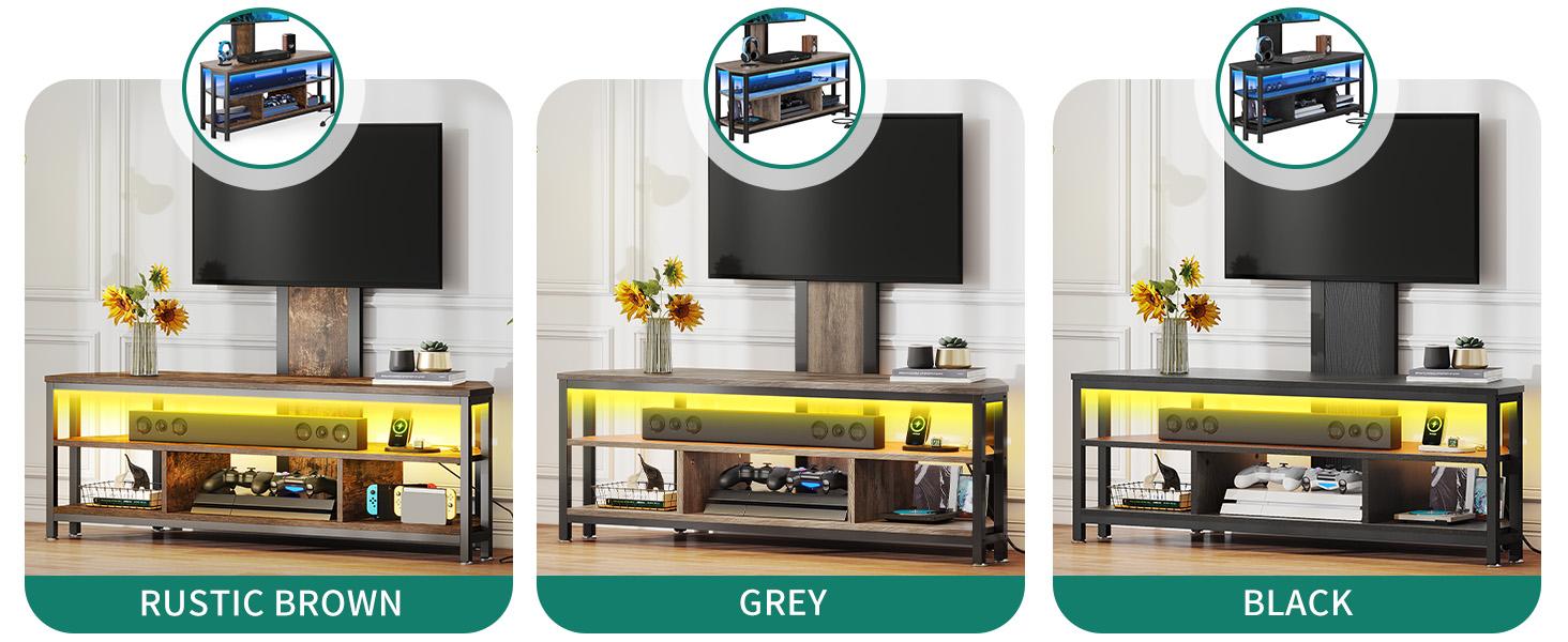 Yitahome TV Stands for Living Room, 65 inch TV Stand with Mount and Power Outlet, Entertainment Center with Storage,TV Console Cabinet for Living Room