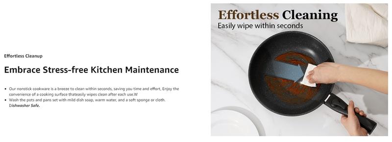 SODAY 15pcs Pots and Pans Set Non Stick, Cookware Sets with Detachable Handle, Nonstick RV Kitchen Cooking Set Removable Handles, Oven Safe,Stackable, Frying, Kitchenware,stock up on specials,Valentines Day gifts SODAY 15pcs Pots and Pans Set Non Stick, Cookware Sets with Detachable Handle, Nonstick RV Kitchen Cooking Set Removable Handles, Oven Safe,Stackable, Frying, Kitchenware,stock up on specials,Valentines Day gifts