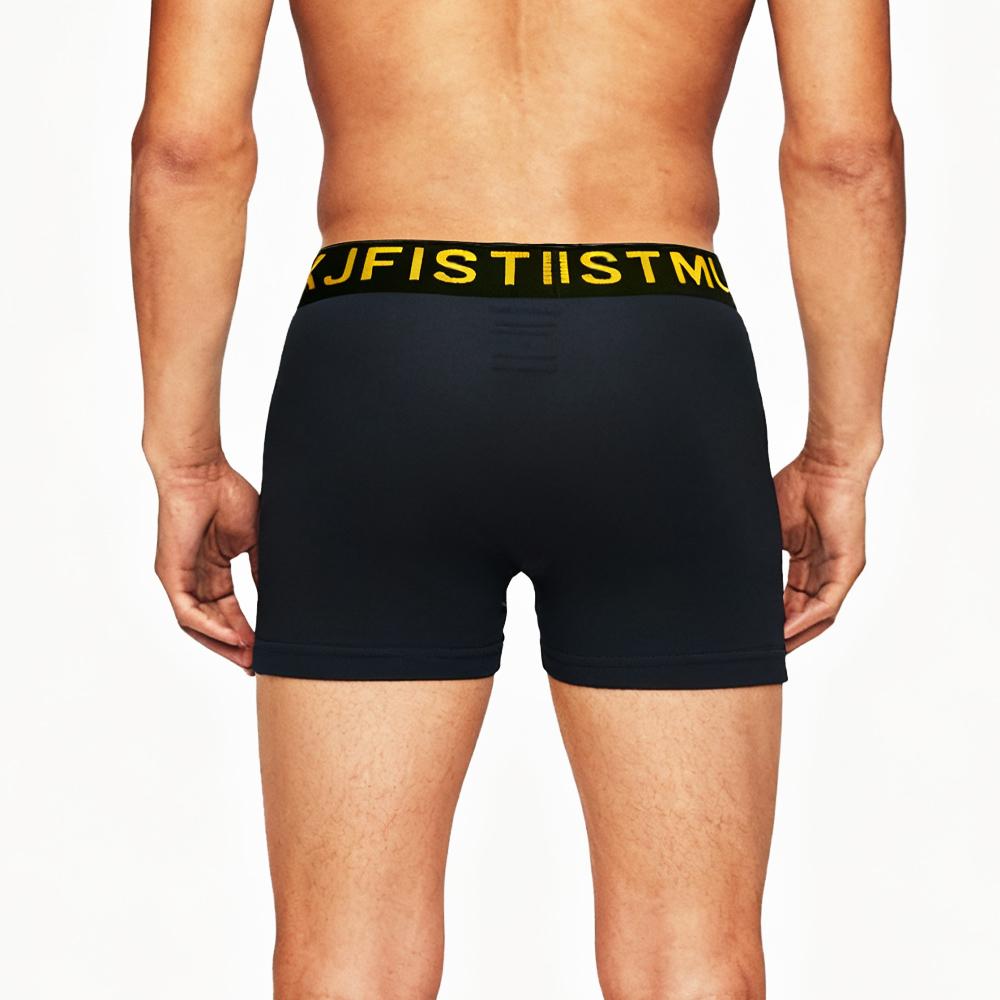 12/8/4 Pack Men's Boxer Briefs - Solid Color with Fine Stripe Design, Men's Long Boxer Briefs (Breathable Polyester Blend, Comfortable Fit, Machine Washable, Random for Teens and Adults) - KJFISTMU Basketball and Cycling Protective Denim