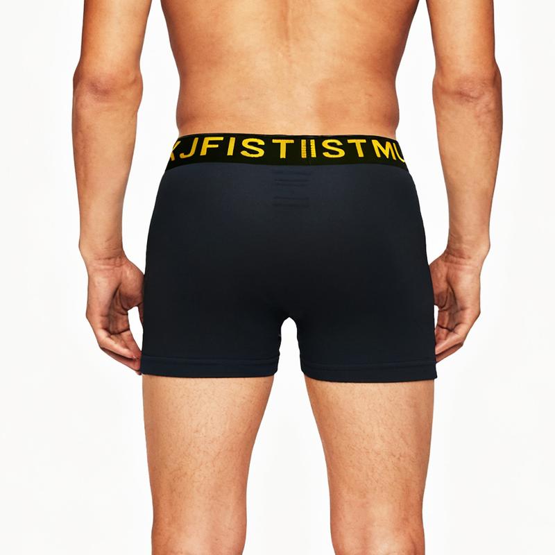 12/8/4 Pack Men's Boxer Briefs - Solid Color with Fine Stripe Design, Men's Long Boxer Briefs (Breathable Polyester Blend, Comfortable Fit, Machine Washable, Random for Teens and Adults) - KJFISTMU Basketball and Cycling Protective Denim