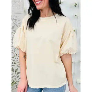 Pearl Blossoms Top in Multiple Colors