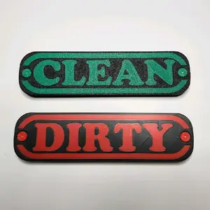 Magnetic Reversible Clean/Dirty Dishwasher Sign