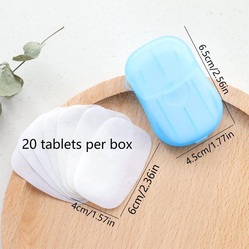Disposable Scented Hand Soap Flakes, Travel Hand Washing Soap Sheet, Mini Hand Washing Tablet, Outdoor Travel Camping Accessories-YY