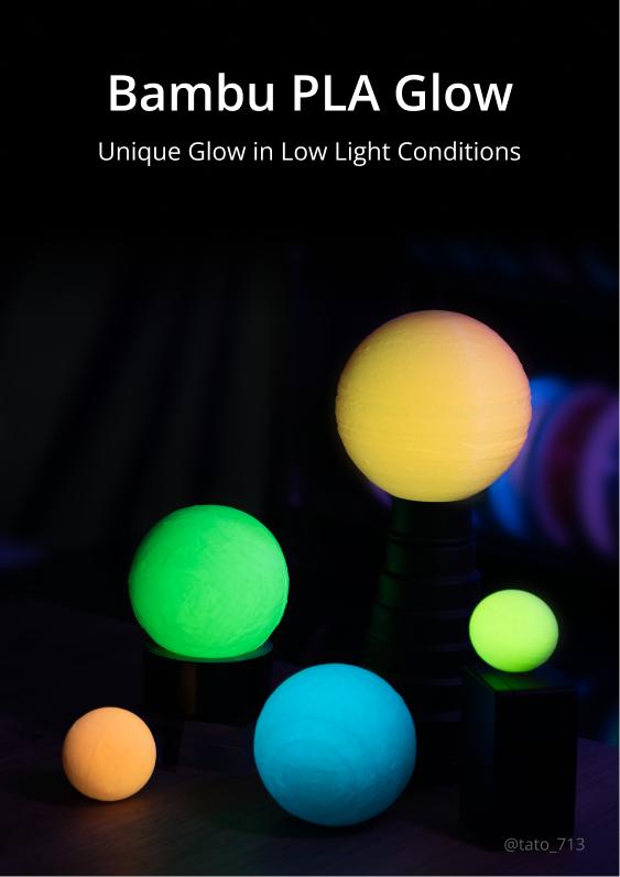 PLA Glow, 3D Printing Filaments and Materials