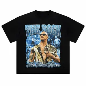 Youth & Adult The Rock WWE Graphic Tee, Vintage Bootleg Dwayne Douglas Johnson T-Shirt, Movie Unisex The Rock Shirt, Smackdown Wrestling Tee