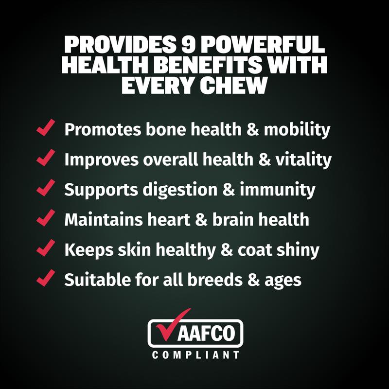 Bully Max Dog Supplement for Allergy Relief, Joints, & Probiotics for Gut Health - Soft Chew, Easy to Feed, No Artificial Colors or Flavors. Made and ships from USA.