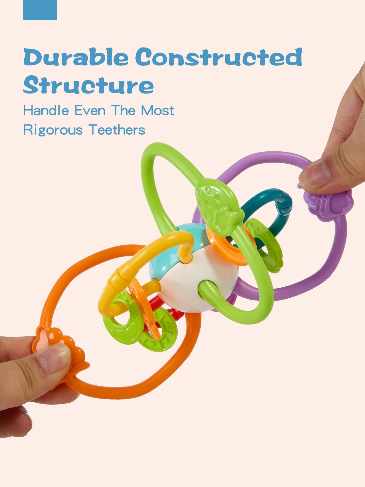 Fygurso Montessori Baby Shape Sorter Strong Sensory Bath Toy for 6-36 Months with Suction Cup, Develops Fine Motor Skills, BPA Free, Unisex