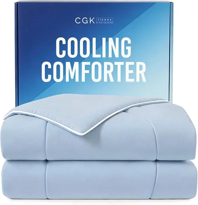 CGK | CoolCloud Comforter - Cooling Comforter for Hot Sleepers - Summer Comforter with Dual-Sided Cool Tech - Soft, Breathable Cold Blanket for Sleeping