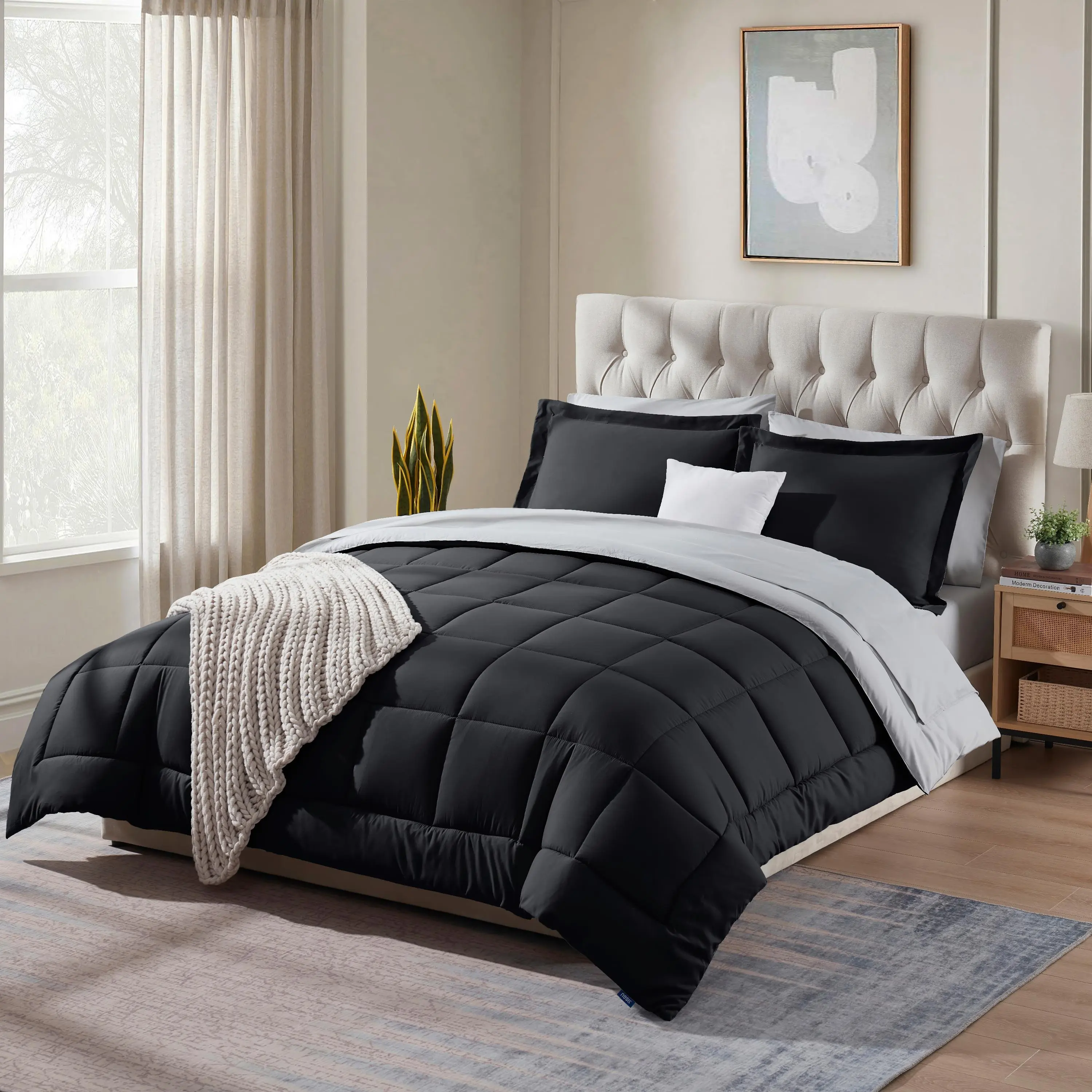 Nestlé BIAB Reversible Bed Sets - Comfy Bedding, Bicolored Duvets & Sets