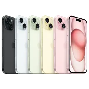 Refurbished Apple iPhone 15 (Unlocked) Black Yellow Blue Green Pink 128GB 256GB 512GB - Premium