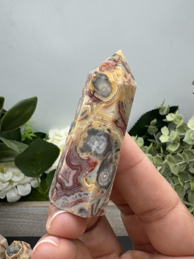 Crazy Lace Agate Towers from Urban Rutile