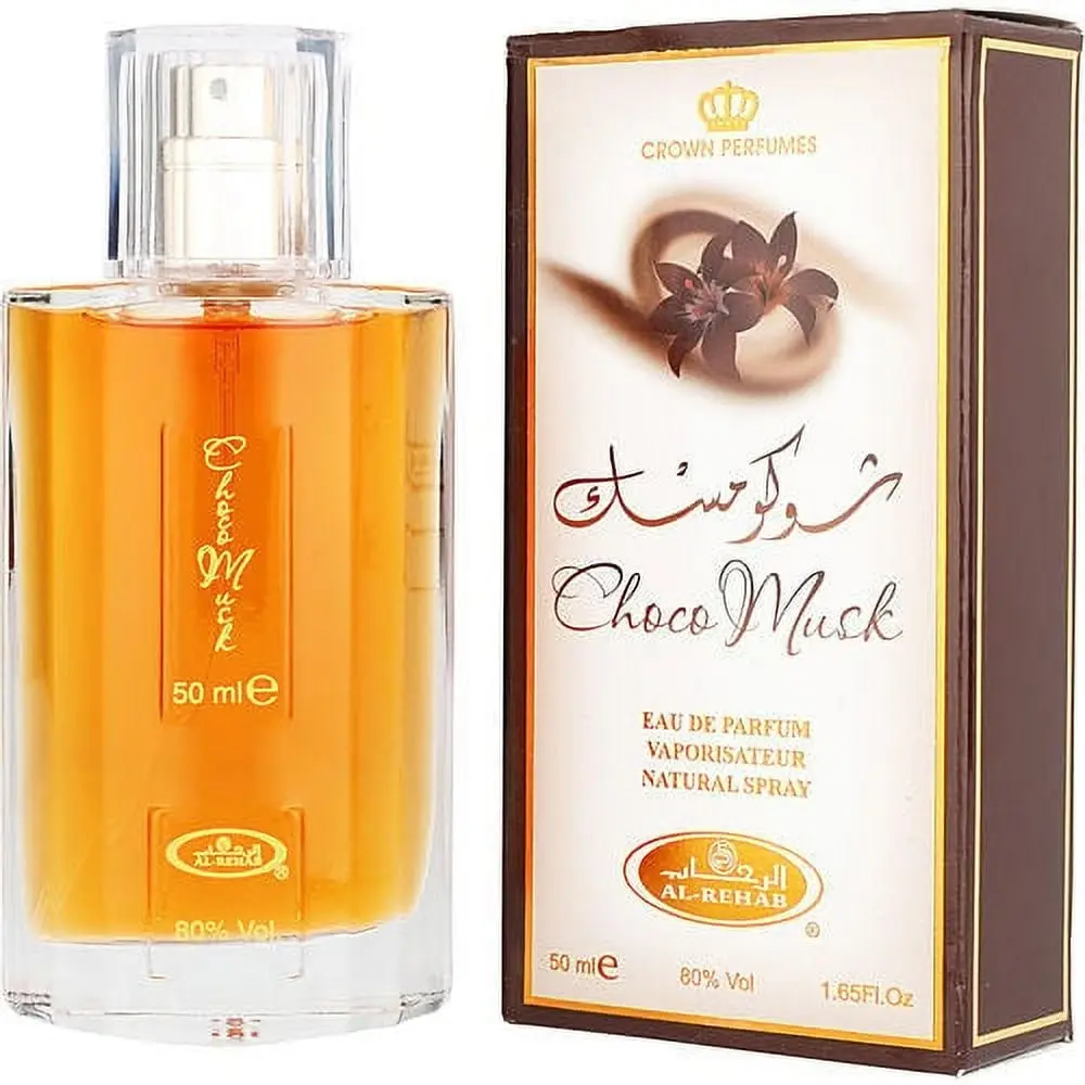 Choco Musk Eau de Parfum Spray Unisex – 1.7 Oz / 50 ml Sweet Vanilla Chocolate Amber Cologne Perfume