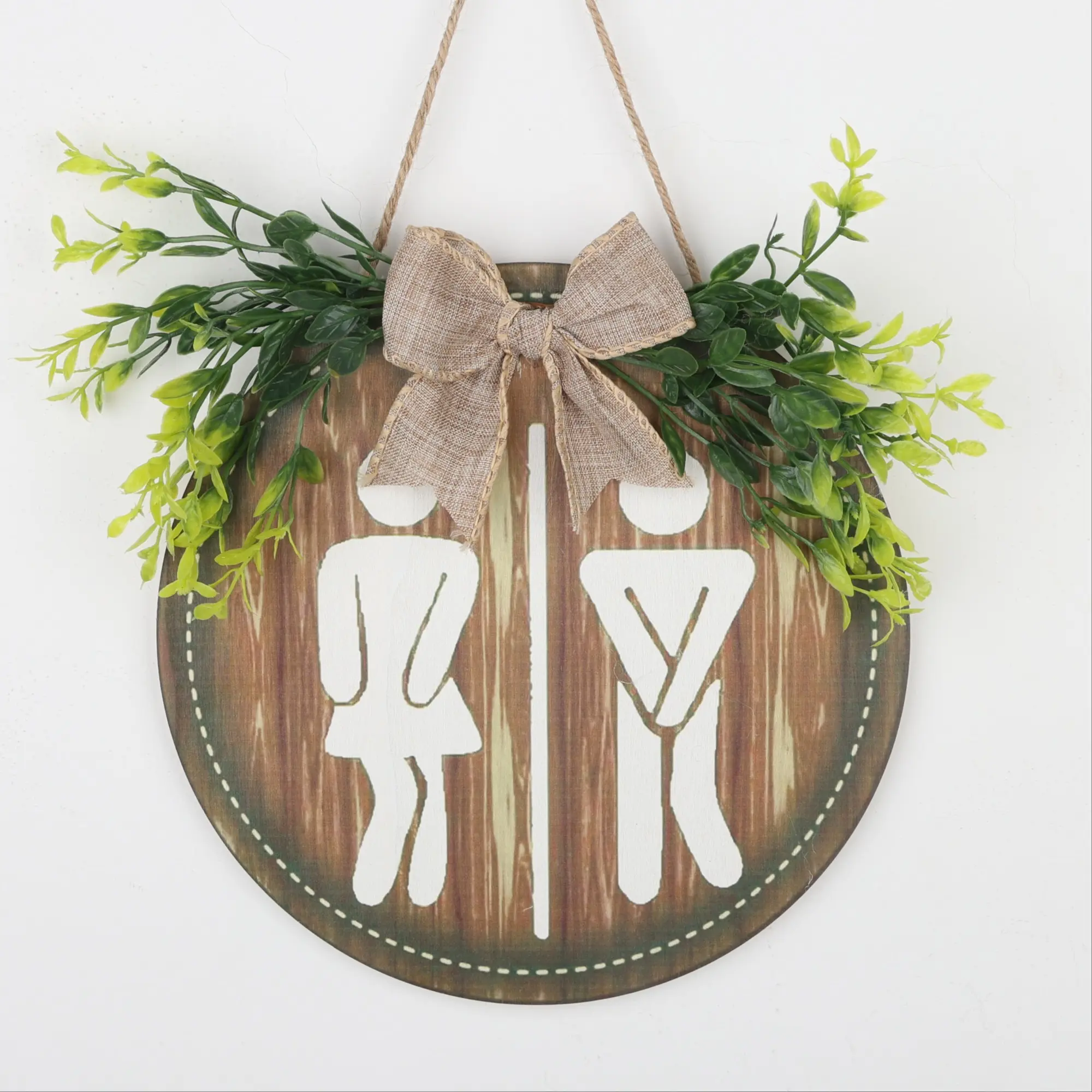 Wooden Welcome Toilet Sign, Creative Toilet Hanging Decor for Home, Indoor Garden and Porch, Home Decor, Signage, Home Decor Products