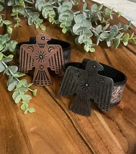 Leather Thunderbird Bracelet