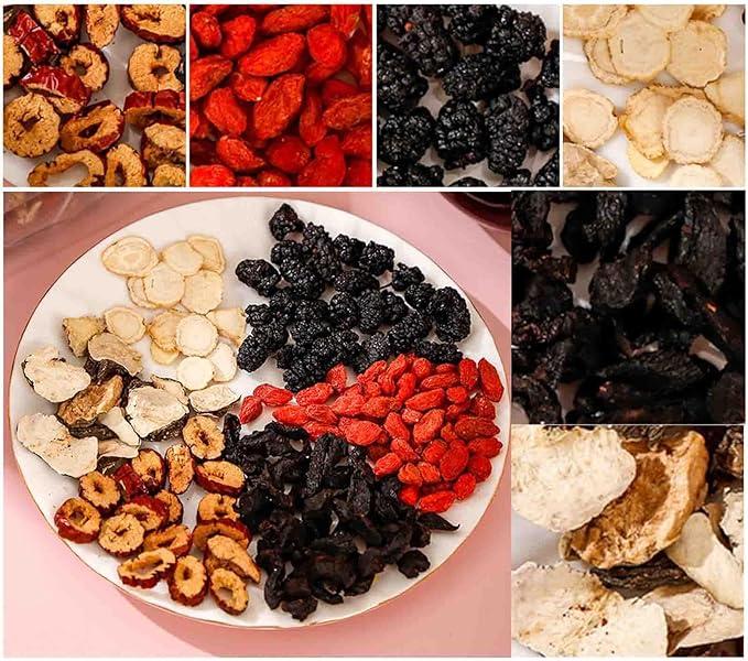 Unique Kidney Tea Formula: Ginseng Five Treasures Tea - Natural Herbal Tea - A Healthy Blend of Natural Ingredients Including Ginseng Maca Goji Berries and More-Suitable as a Health Beverage For both Men and Women