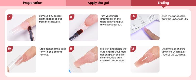 Beetles 6Colors Poly Gel Nail Extension Kit, Manicure Starter Kit Professional DIY Nail Art Kit for Starter with UV Lamp Top Coat Base Gel, Gift for Women gift for girls, Nail Manicure at home, Beginner friendly #TikTokShopBacktoSchool