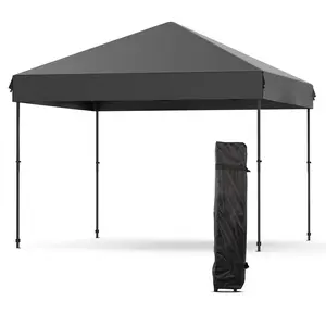10ftx10ft/10ftx20ft Instant Pop-Up Canopy, Portable Waterproof Tent with One Push Setup, Outdoor Gazebo, Carry Bag Included - Great for Patio, Garden, Beach, Parties, Events