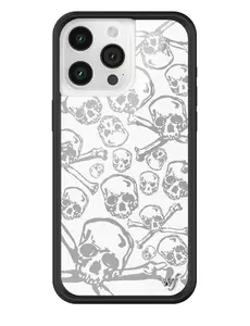 Wildflower Cases - Skull Girl, Limited Edition iPhone Case | Jeweled Screen Protection Grunge Fierce Simple Skull Trendy Durable Protective Bumper