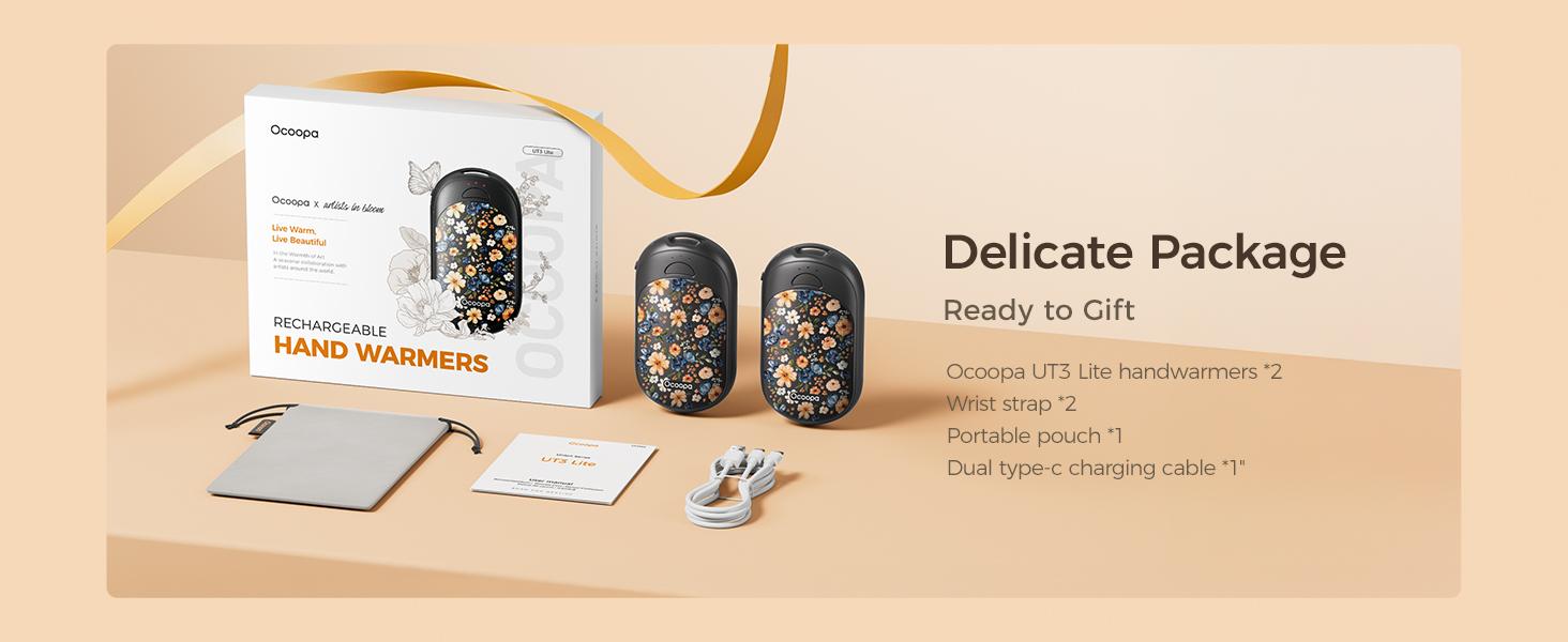 Ocoopa Hand Warmers Rechargeable 2 Pack 2025 Upgraded 5000mAh Electric Portable Pocket Heater with 3 Modes & 16h Runtime Ideal for Skiing Hunting & Christmas Gift Ocoopa Hand Warmers Rechargeable 2 Pack 2025 Upgraded 5000mAh Electric Portable Pocket Heater with 3 Modes & 16h Runtime Ideal for Skiing Hunting & Christmas Gift