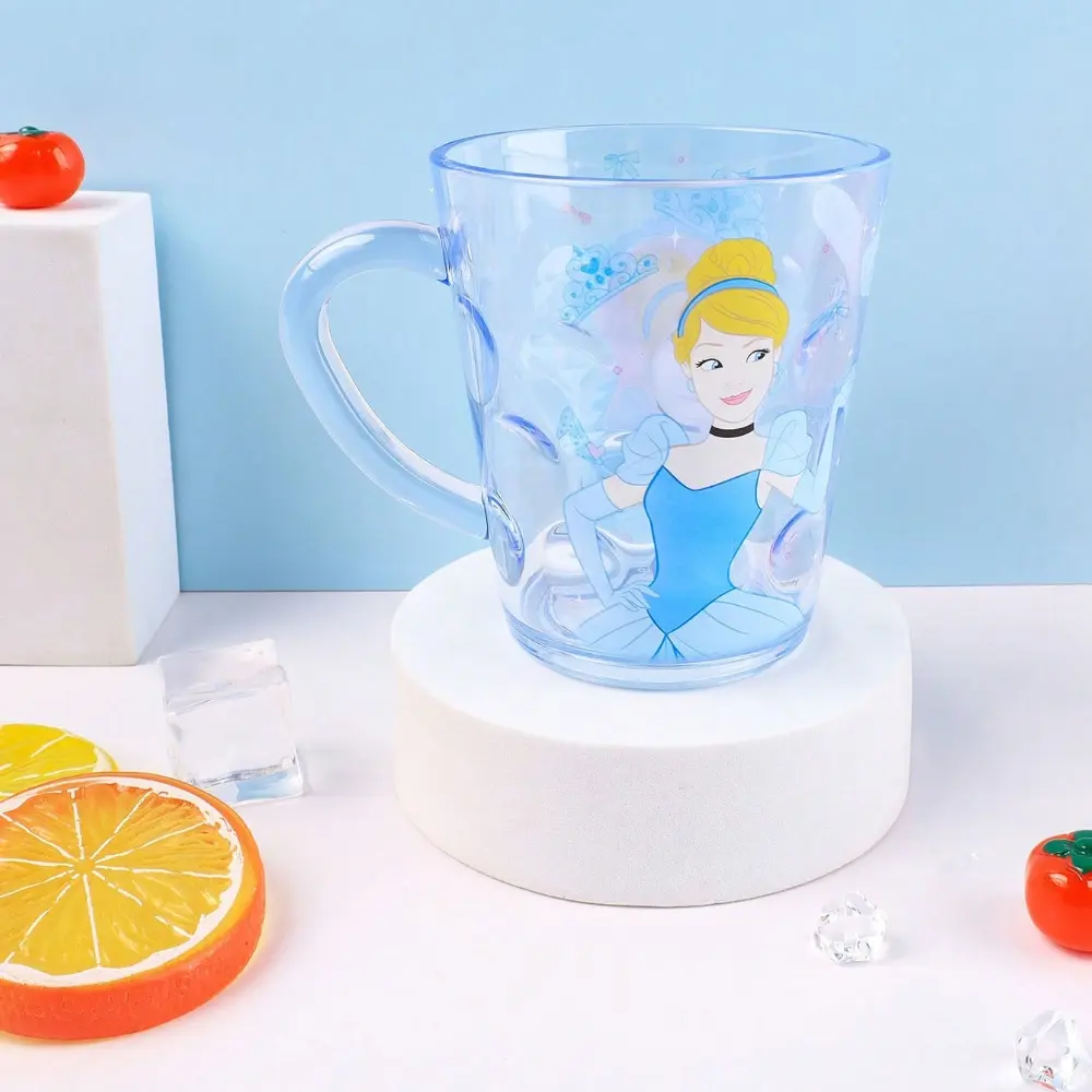 1PC Officially Licensed  Disney Princess Collectible Design Cup Cute Cinderella Mug Cute Cars Party Drinkware Dishwasher Supplies Aesthetic Drinkware Lightweight Unbreakable Cup Kitchen Essentials